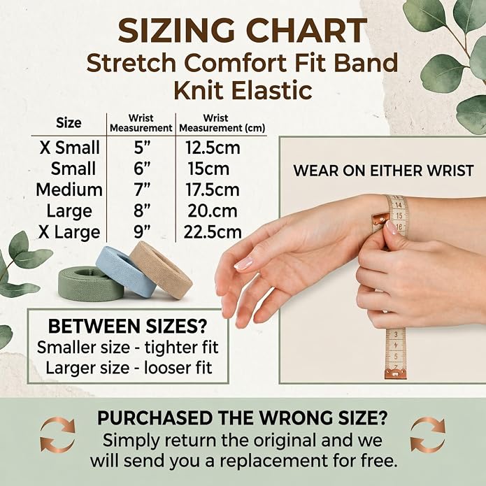 Menopause Cooling Bracelet - Acupressure Wristband Infused Scent | Hot Flashes Relief, Sleep and Mood Support, Slip-On Knit Elastic Band, For Women