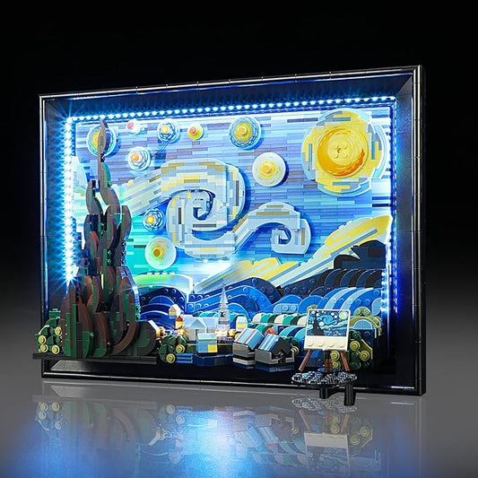 LED Light Kit for Lego 21333 Vincent Van Gogh - The Starry Night Set, Compatible with Lego 21333 Building Blocks Model(Not Include Blocks Set)