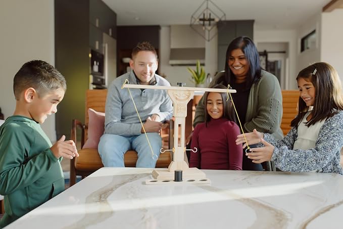 Buffalo Games - Hook & Ring Battle Game – Fast‑Paced Family Party Game | Tabletop Ring Toss for 2 Players Ages 8+ | Head‑to‑Head Dexterity & Skill Game Night Fun