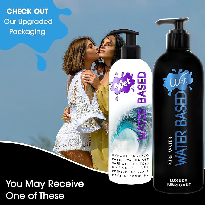 Wet Silver Water-Based Lubricant | Long-Lasting, Original Premium Formula | Vegan, pH-Balanced, Hypoallergenic, Paraben-Free, Non-staining | Lube for Men, Women & Couples, 16 fl oz