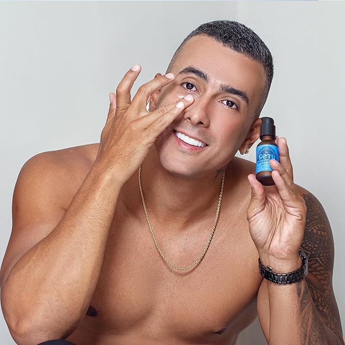 Setú Eye Cream for Men | Dermatologist-Developed with Guaraná, Suma & Achiote | Helps Reduce Puffiness & Dark Circles | Lightweight, Fast-Absorbing | All Skin Types | 1 fl. oz