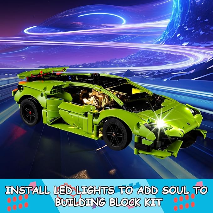 LED Light Kit for Lego Huracán Tecnica 42161 Building Set, Compatible with Lego 42161 Building Blocks Model(Not Include Blocks Set)