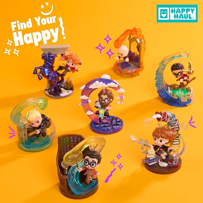 Happy HAUL Harry Potter™ Cliff Hangers Hover Figures Assortment, Surprise Collectible Toy Figure in Blind Box with Display Stand, 2 Inches Tall, Short-Run Drop, Ages 8 and up