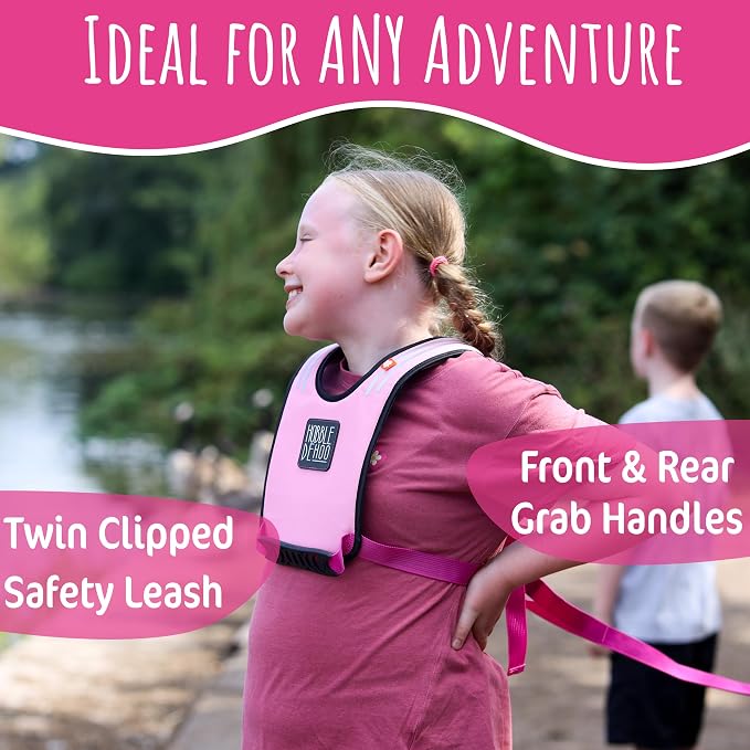 Hobble De Hoo XL Autism Safety Harness for Kids & Teens 7+ | Walking Safety Vest with Grab Handles & Reflective Strips