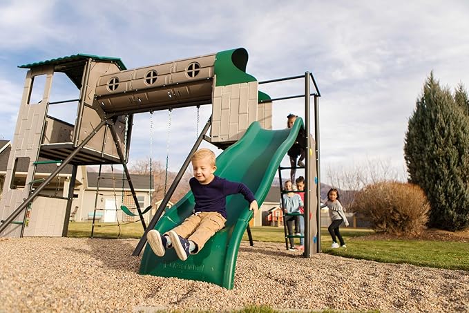 Lifetime Adventure Tunnel Swing Set Playset