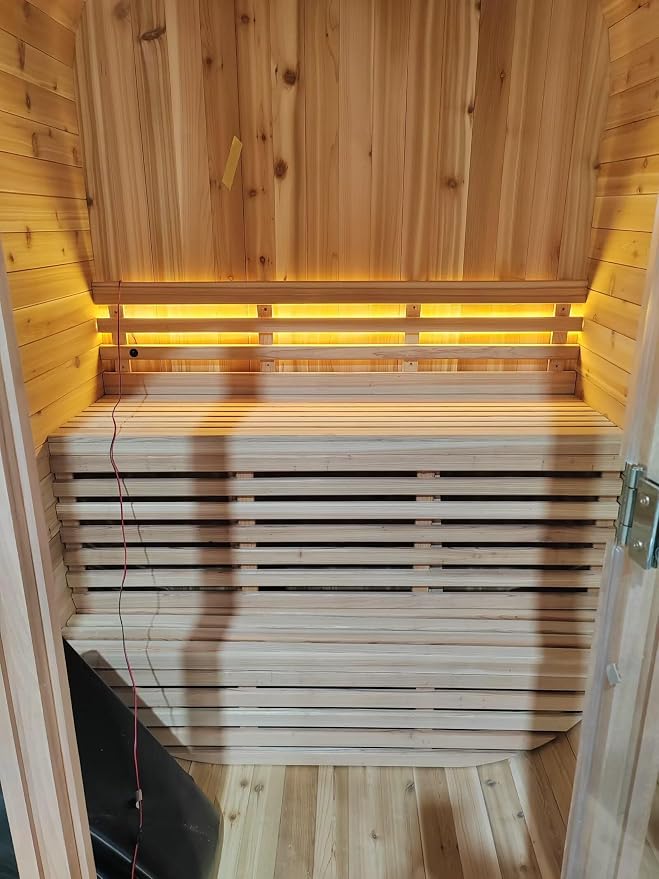 Customize Outdoor Cube Sauna Rooms,2-10 Person Canadian Cedar Steam Barrel Saunas,Customization of Size, Color, Front and Rear Windows, roof, Porch, Heater, Interior, etc