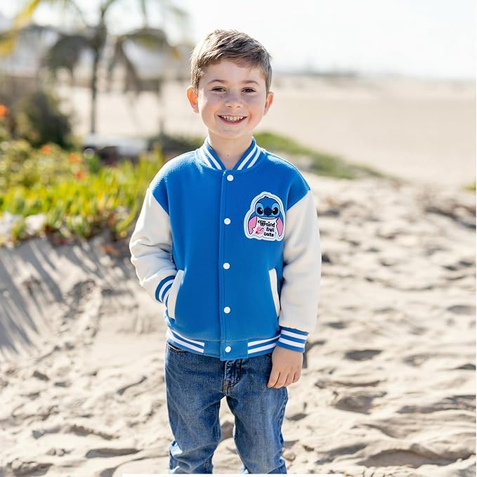 Disney Minnie Mickey Stitch Princess Frozen Marvel Jacket Lightweight Coat Button up Color Block Sweatshirt Sizes 2-14 Years