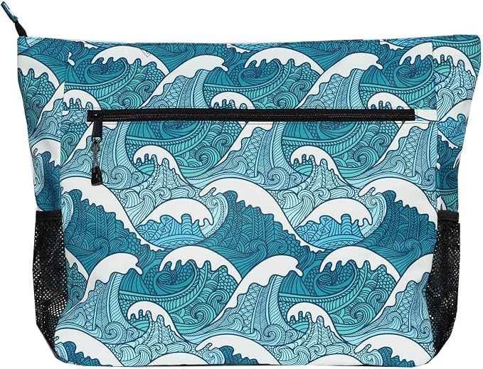 ESVAN LARGE BEACH BAG Water Resistant Lightweight 20 inch Women Oversize Tote Bag for Gym Beach Travel Pool Yoga Nurse