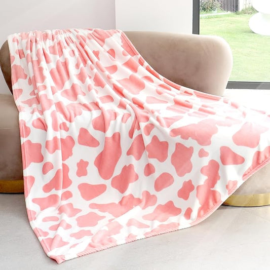 Light Pink Throw Blanket Twin Size Fuzzy Decorative Fleece Throw Lightweight Large Soft Twin Blanket for Couch Bed Camping Travel