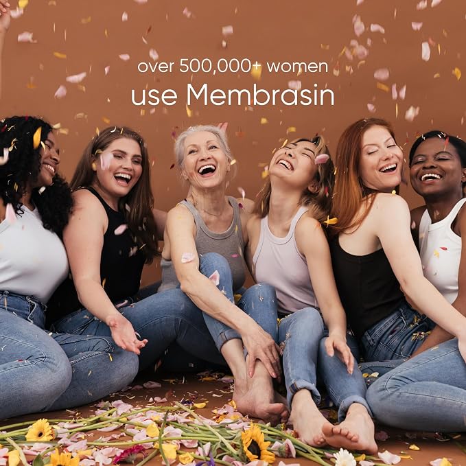 Membrasin Vaginal Moisture Cream with Hyaluronic Acid, Relieves Vaginal Dryness, Itching and Burning, Menopause Support, Hormone Free, Plant Based Formula with Omega 3 6 7 9 and Vitamin E, 50 ml