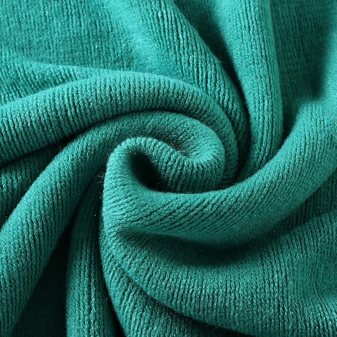 Homiest Teal Knitted Throw Blanket with Fringe, 50x60 Inch | Pure Acrylic, Lightweight & Breathable, All-Season Use, Machine Washable, Wrinkle & Fade Resistant, for Couch Sofa And Bed