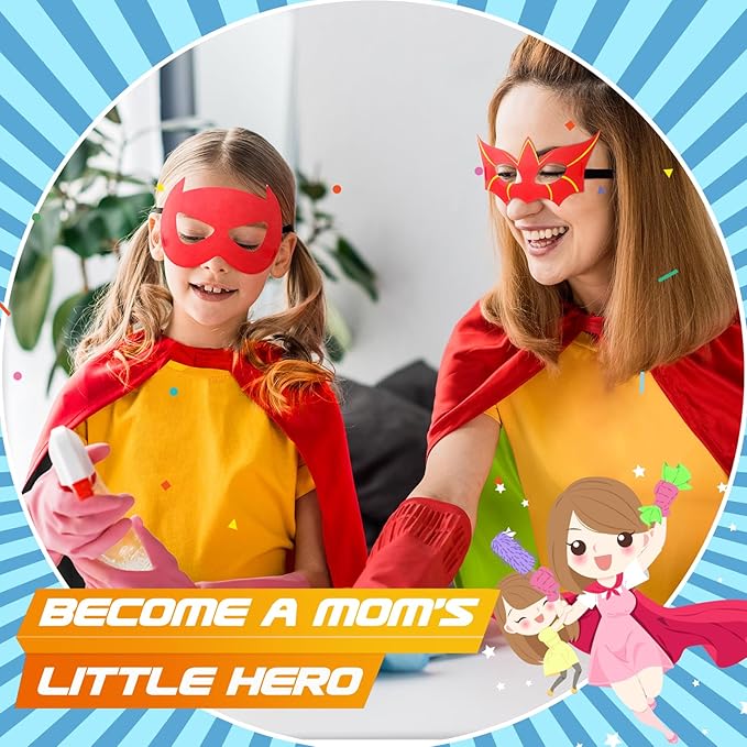 Roko Toys for 3-10 Year Old Boys, Superhero Capes for Kids Dress up Costumes Party Supplies Present Chistmas Gifts Stocking