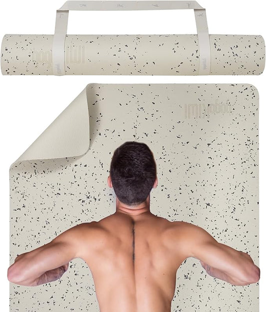 Gogokiwi Extra Wide Yoga Mat for Men Women (72"L x 36"W) Non Slip Fitness & Exercise Mat with Alignment Marks for Yoga, Pilates, Floor Workouts