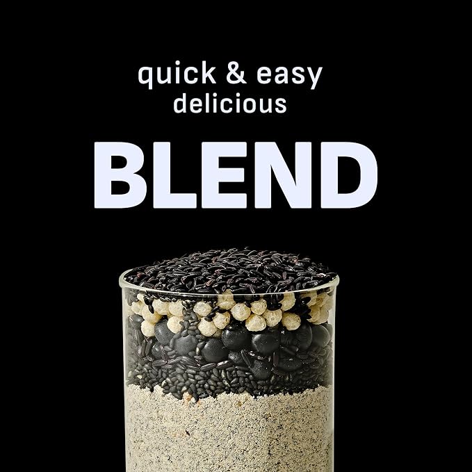 Flimeal Black Sesame Protein Shake, With Crunchy Protein Balls, Protein Smoothie Powder - 22g Protein, Low Sugar, Keto-Friendly Meal Replacement Shake, 22.22oz, 14 Servings, 14 Servings (1 X 22.22oz)