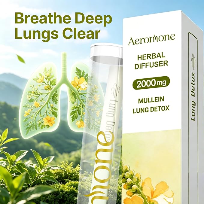 Mullein & Peppermint Essential Oil Blend – Aromatic Botanical Scent Accessory for Mindful Relaxation & Daily Wellness Rituals (Net Wt. 2 ml / 0.07 Fl oz)
