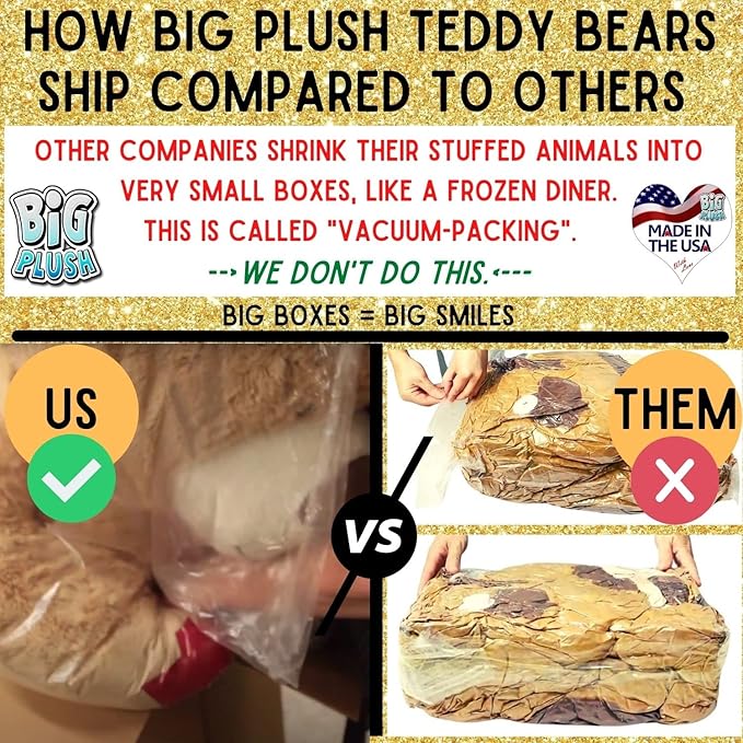 Big Plush Giant Teddy Bear with I Love You T-Shirt - Huge 5-Foot Plush Teddybear - Stuffed Animal - Loving Gift - OSO de Peluche - Cute Oversized Plushie - Jumbo Bear to Show You Care