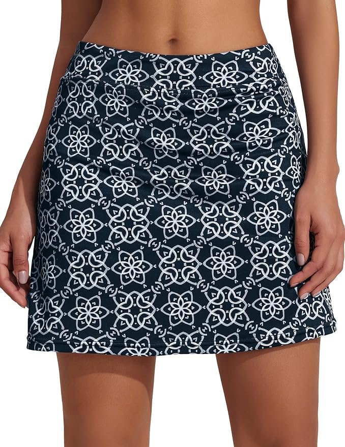 Ekouaer Women's Active Performance Skort Lightweight Skirt for Golf Tennis | Built-in Shorts, A Line, High Waisted, Tummy Control, Pickleball, Running, Workout, Sports, Skorts for Woman