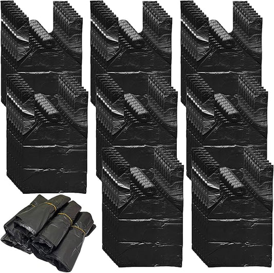 400PCS Sanitary Napkin Disposal Bags, 8 Packs of 50, Women Personal Disposal Bags Sanitary Waste Bags With Handles for Feminine Products Sanitary Napkin Storage Bag, Black