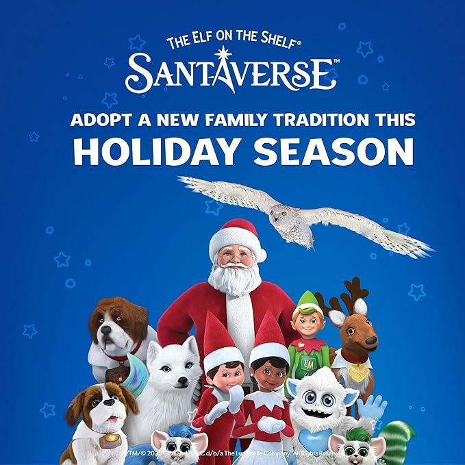 Elf Pets: A Saint Bernard Tradition- Includes Beautifully Illustrated Hardbound Storybook, Huggable Elf Pet St. Bernard Stuffed Animal with Barrel Charm and Official Adoption Certificate