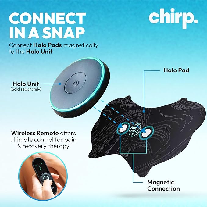 Chirp Halo Pads – Targeted Pain Relief, Deep Tissue Support, Muscle Recovery for Back, Shoulders, HIPS, & More