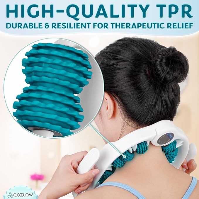 COZLOW Cellulite Massage Roller - Green - Anti-Cellulite Massager with Detachable Roller Handles for Thighs, Legs & Buttocks - Fascia Massage Tool for Lymphatic Drainage & Deep Tissue Therapy