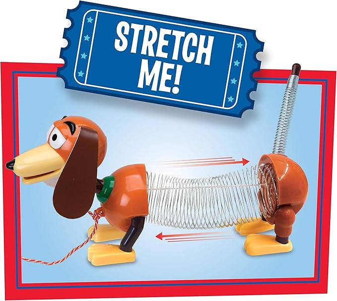 Disney•Pixar's Toy Story Slinky Dog Pull Toy, Walking Spring Toy for Boys and Girls, Kids Toys for Ages 18 Month by Just Play