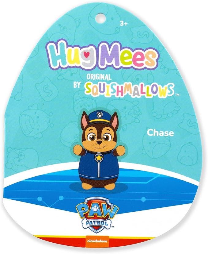 Squishmallows Original Paw Patrol 10in Chase HugMees – Ultrasoft Official Jazwares Plush (Medium-Sized)