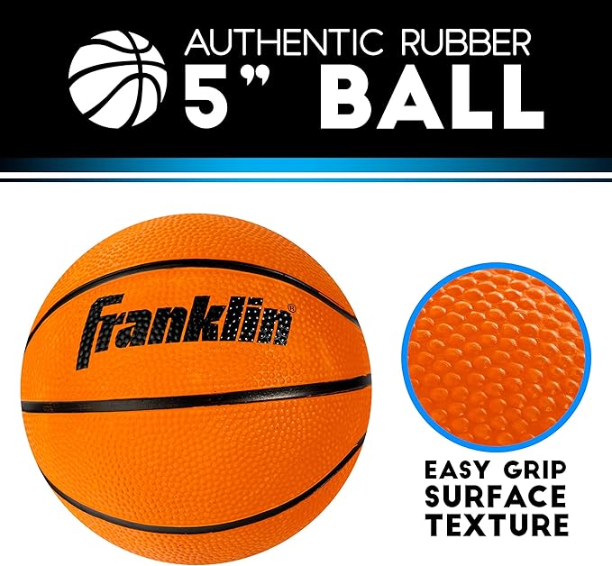 Franklin Sports Mini Basketball Hoops-Indoor Over The Door Mini Hoop+Basketball Sets-Perfect Accessory for Bedroom+Office