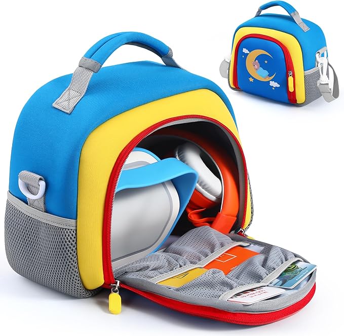 Carrying Bag Compatible with Toniebox Starter Set and Tonies Figurines, Kids Toys Storage Case with Handle and Shoulder Strap for Tonies Box, Detachable Bag for Toniebox Accessories