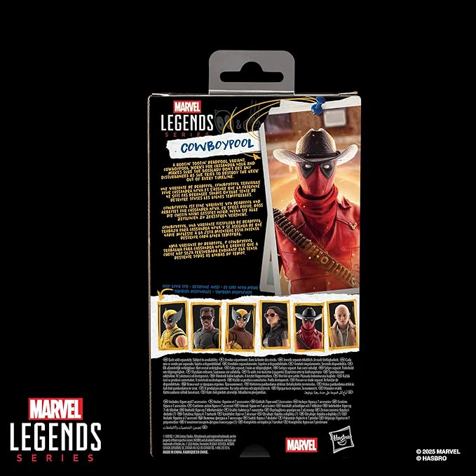 Marvel Legends Series Cowboypool, Marvel Studios' Deadpool & Wolverine Movie Collectible 6-Inch Action Figure Gift