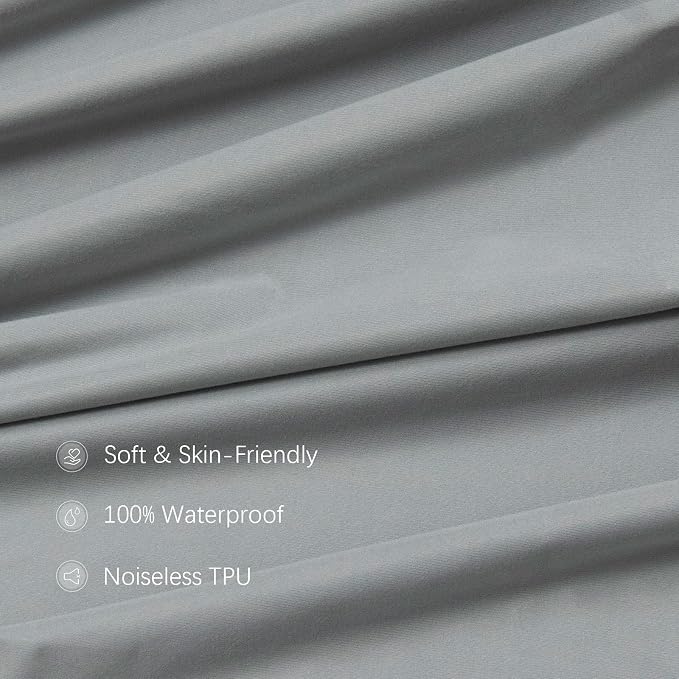 Biloban Mini Crib Sheets Fitted Waterproof 38'' x 24'', 2 Pack Mattress Protector Cover Fits for Dream on Me/Newton Mini Crib Mattress, Portable Sheet for Boys & Girl