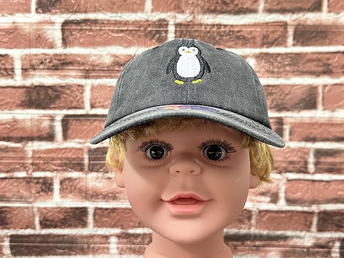 Embroidered Animal Baseball Hats for Boy and Girl