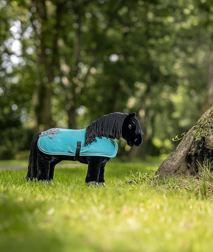 LeMieux Toy Pony Show Blanket - Quality Fleece Rug - Eduational Toy - Suitable for Ages 3+ Azure