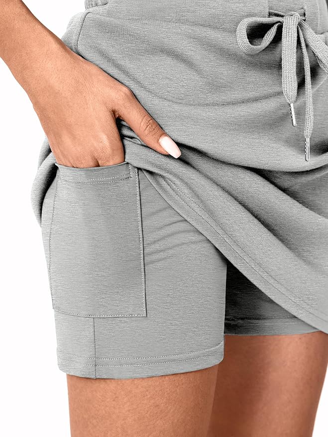 Casly Lamiit Womens Two Piece Skirt Sets Casual Cap Sleeve Lapel V Neck Tops Summer Travel Outfits Short Tennis Skort Set
