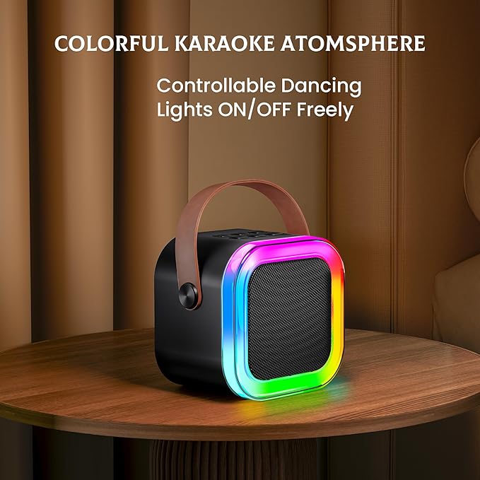 Karaoke Machine for Kids, 2026 TOP Toys Birthday Gifts Ideas for Girls Ages 4, 5, 6, 7, 8, 9, 10, 12+ Years Old, Portable Mini MP3 Player with 2 Wireless Mics for Party