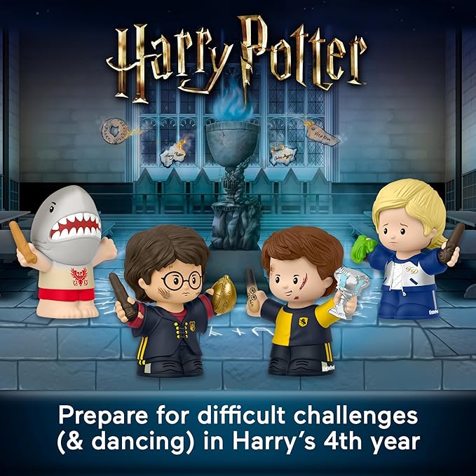Little People Collector Harry Potter and The Goblet of Fire Special Edition Set for Adults & Fans, 4 Figures in a Display Box