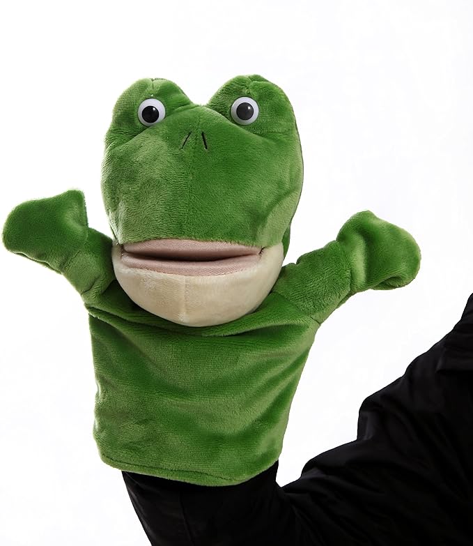 Animal Hand Puppets Set for Kids & Adults - 12.5" Premium Quality Soft Plush Toys with Movable Mouths - Perfect for Storytelling, Teaching, Preschool, Role-Play - Durable, Vibrant, Educational Puppets