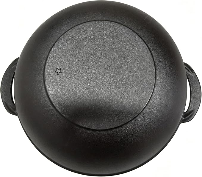 11 inch Cast Iron Wok with Handles, Grilling Wok, Use in the Oven, on the Stove, or on the Grill (11 inch)