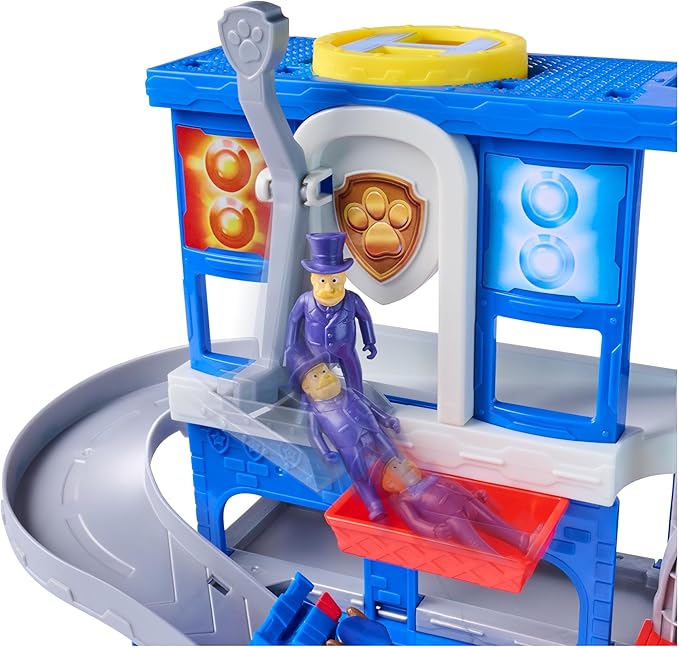 Paw Patrol: Pup Squad, Search & Rescue HQ Playset with Chase Pup Squad Racer, Humdinger Action Figure & Kitty Pal, Kids Toys for Boys & Girls Ages 3+