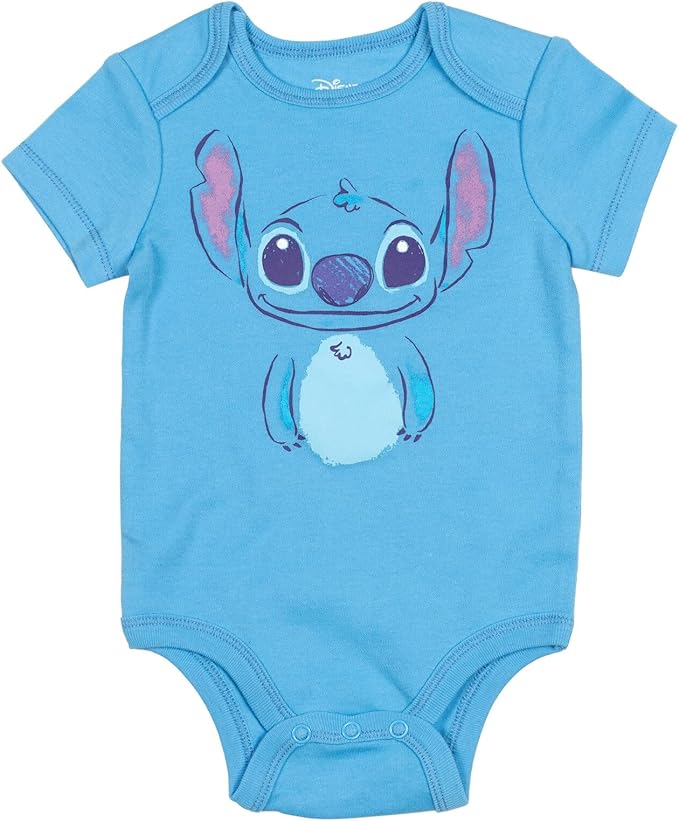 Disney Baby 5 Pack Bodysuits Newborn to Infant Sizes (Newborn - 24 Months)