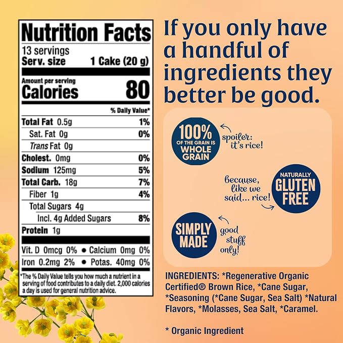 Lundberg Org Rice Cakes Sltd Crml 10.5 OZ