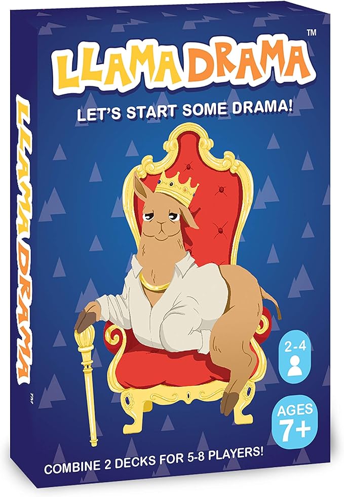 Llama Drama Family Card Game – Fast 15-Min Play, Ages 7+, 2–4 Players (Up to 8 with 2-Pack) – Easy, Hilarious Strategy & Luck for Game Nights