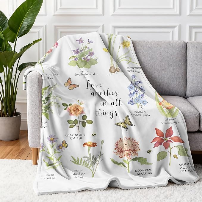 COMFAR Christian Gifts for Women Faith, Inspirational/Religious/Spiritual Gifts for Adults, Soft Throw Blankets for Women/Men, Personalized Blankets for Adults 50"x 60"
