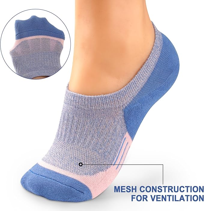 Gonii Womens No Show Socks Athletic Ankle Socks Cushioned Running Low Cut 5-8 Pairs
