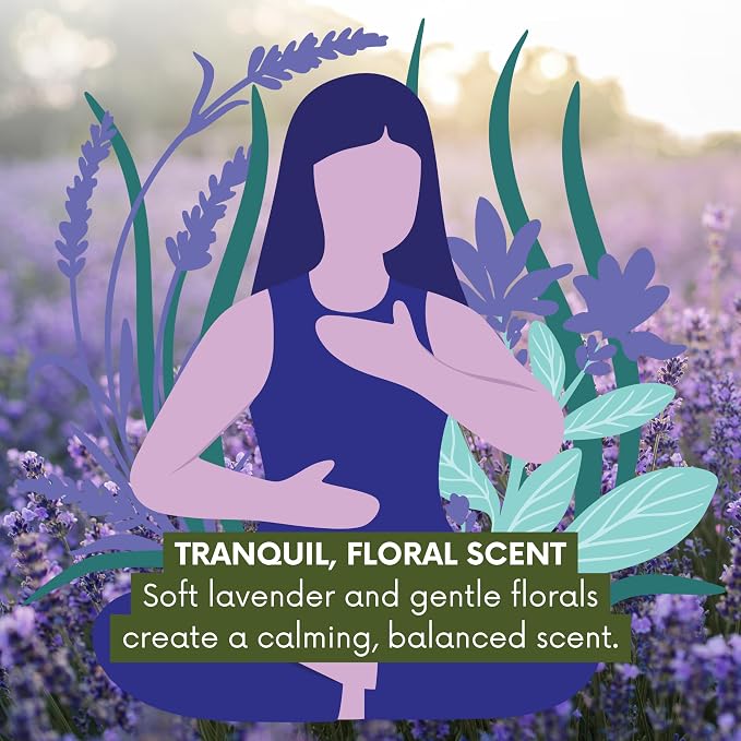 Best of Nature Lavender Florals Aromatherapy Massage & Body Oil - Tranquil, Soothing Blend with Lavender, Sage, Rosewood & Palmarosa, Ideal for Relaxing Massage or Daily Moisturizing