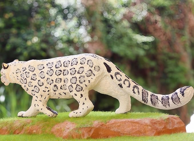 Gemini&Genius Leopard Figurine Toy, Wildlife World Action Figures, Great Gift, Collection, Cake Topper, Storytelling Prop and Room Decor for Kids