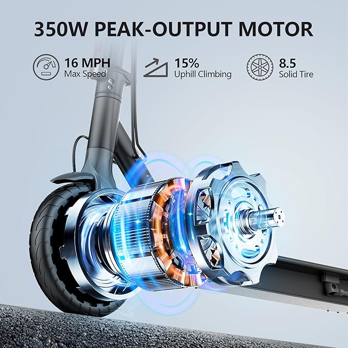 MAXSHOT Electric Scooter for Adults, 8.5/10/14" Tires, 19/22Mph, 350W/500W Motor, 21-28 Miles Range, Folding E-Scooter with Dual Suspension,APP(V1/SPRO/MAX/PRO/X1/X1PRO/PR)