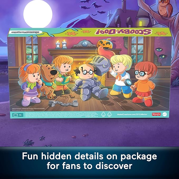 Little People Collector Scooby-Doo Cartoon TV Series Special Edition Set for Fans, 5 Figures in a Display Package