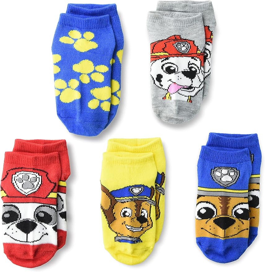 Paw Patrol Girls 5 Pack Shorty Socks