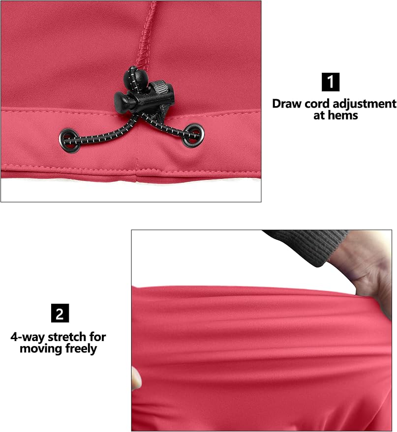 Little Donkey Andy Women's Lightweight Softshell Vest, Windproof Sleeveless Jacket for Running Hiking Travel